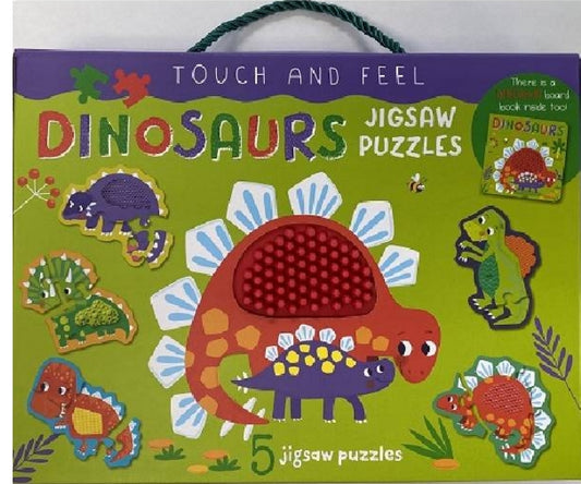 Dinosaurs 'Touch and Feel' Jigsaw Puzzle and Book Set