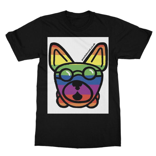 Rainbow Pooch Softstyle T - Shirt - Puzzle Bored